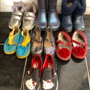 Toddler girls shoes lot 9-10 Vans Ugg Toms Pediped